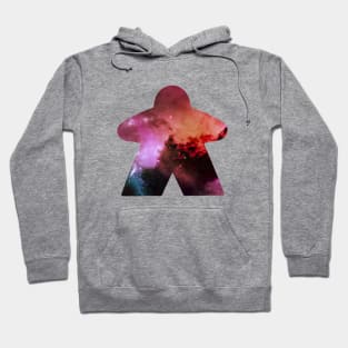 Red and Orange Space and Stars Meeple | Board Game Fan Hoodie